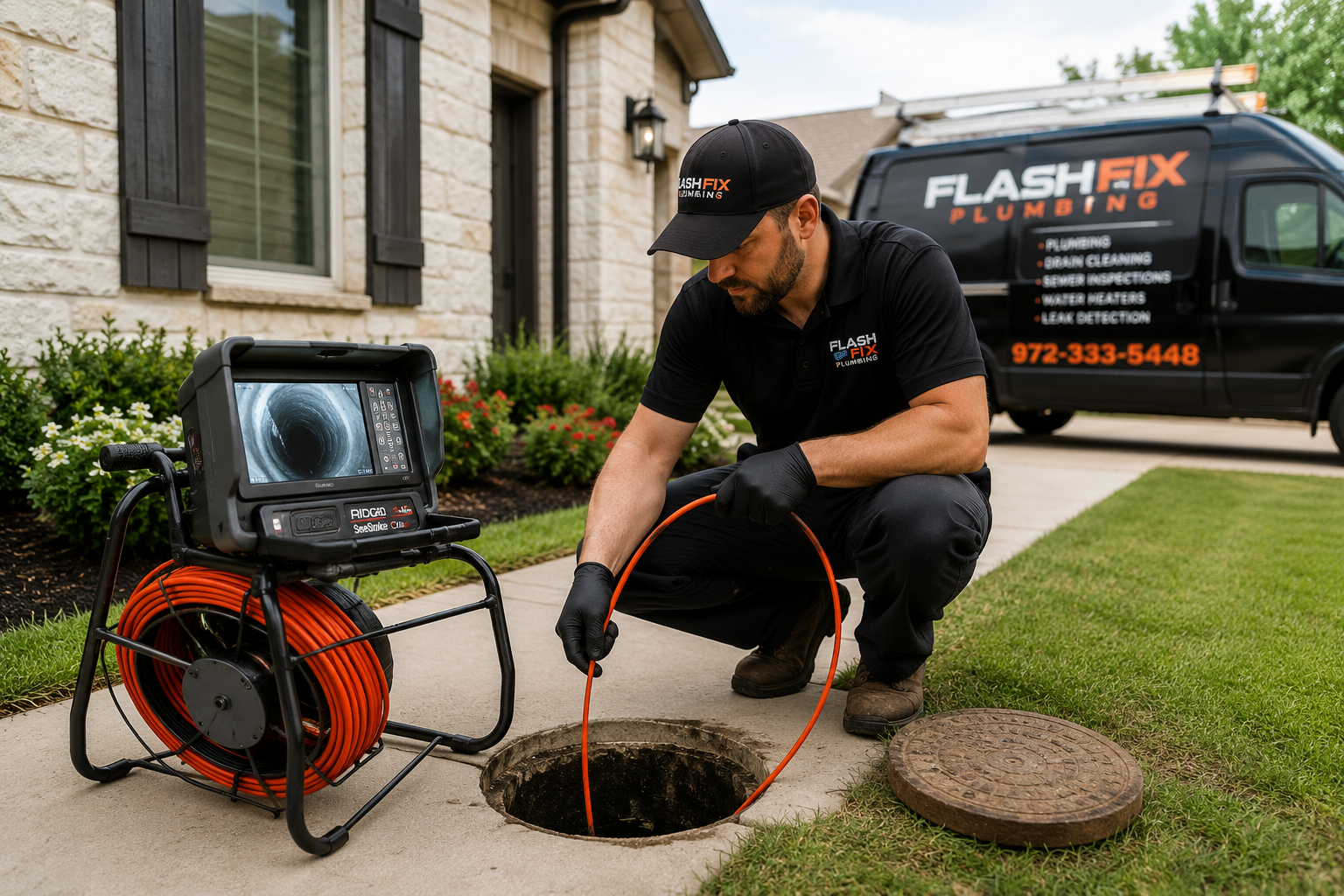 The Sewer Inspection Company Camera Guy Logo
