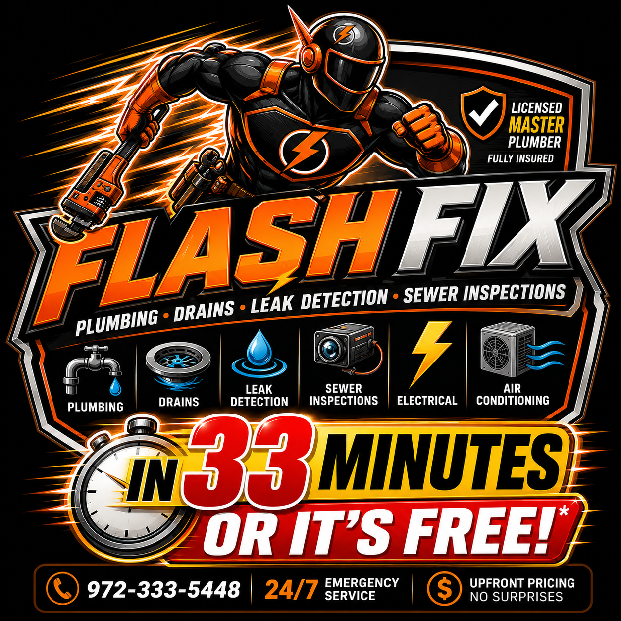 Flash Fix DFW Plumbing Drains Leak Detection Sewer Inspections