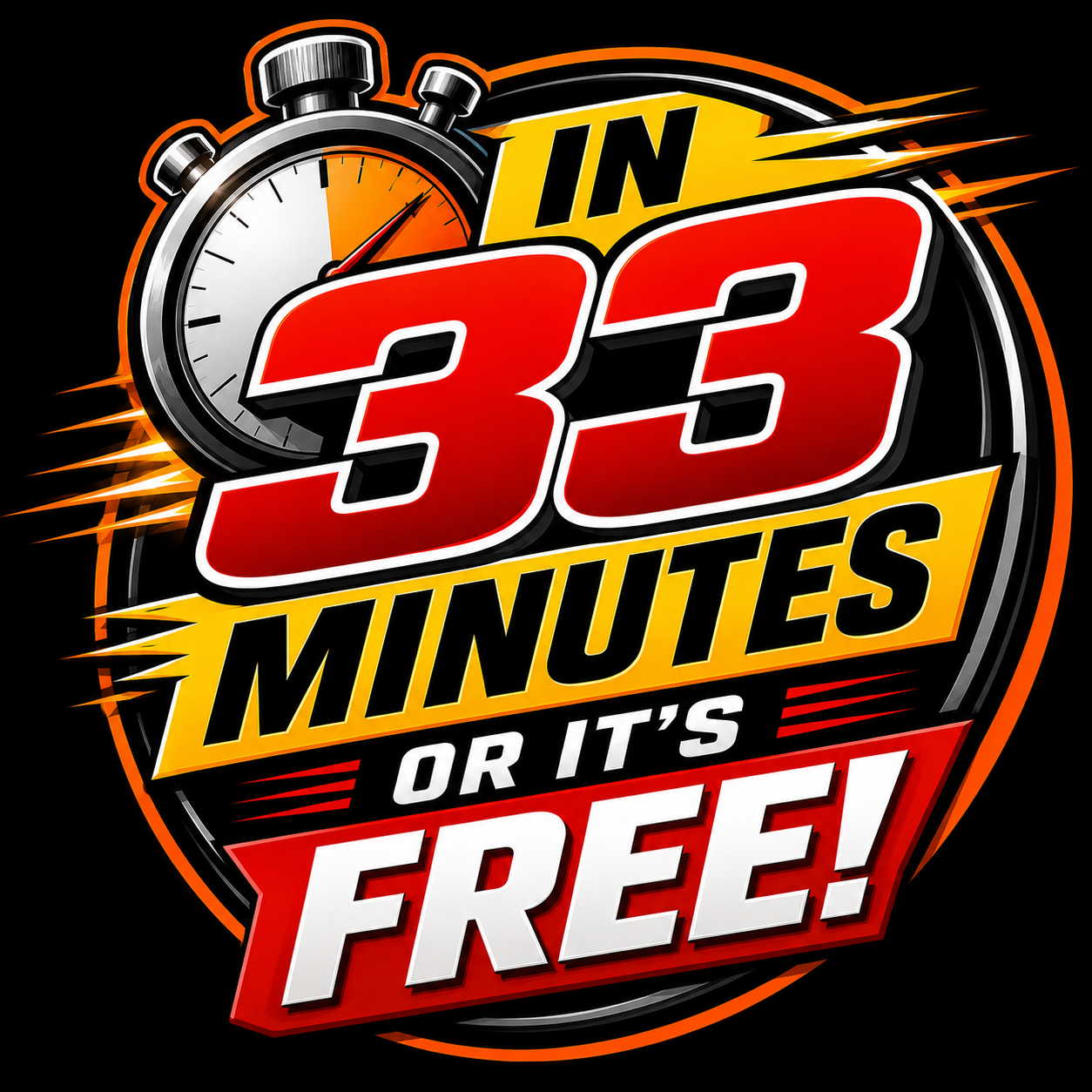 In 33 Minutes Or It's Free Drain Clearing Guarantee