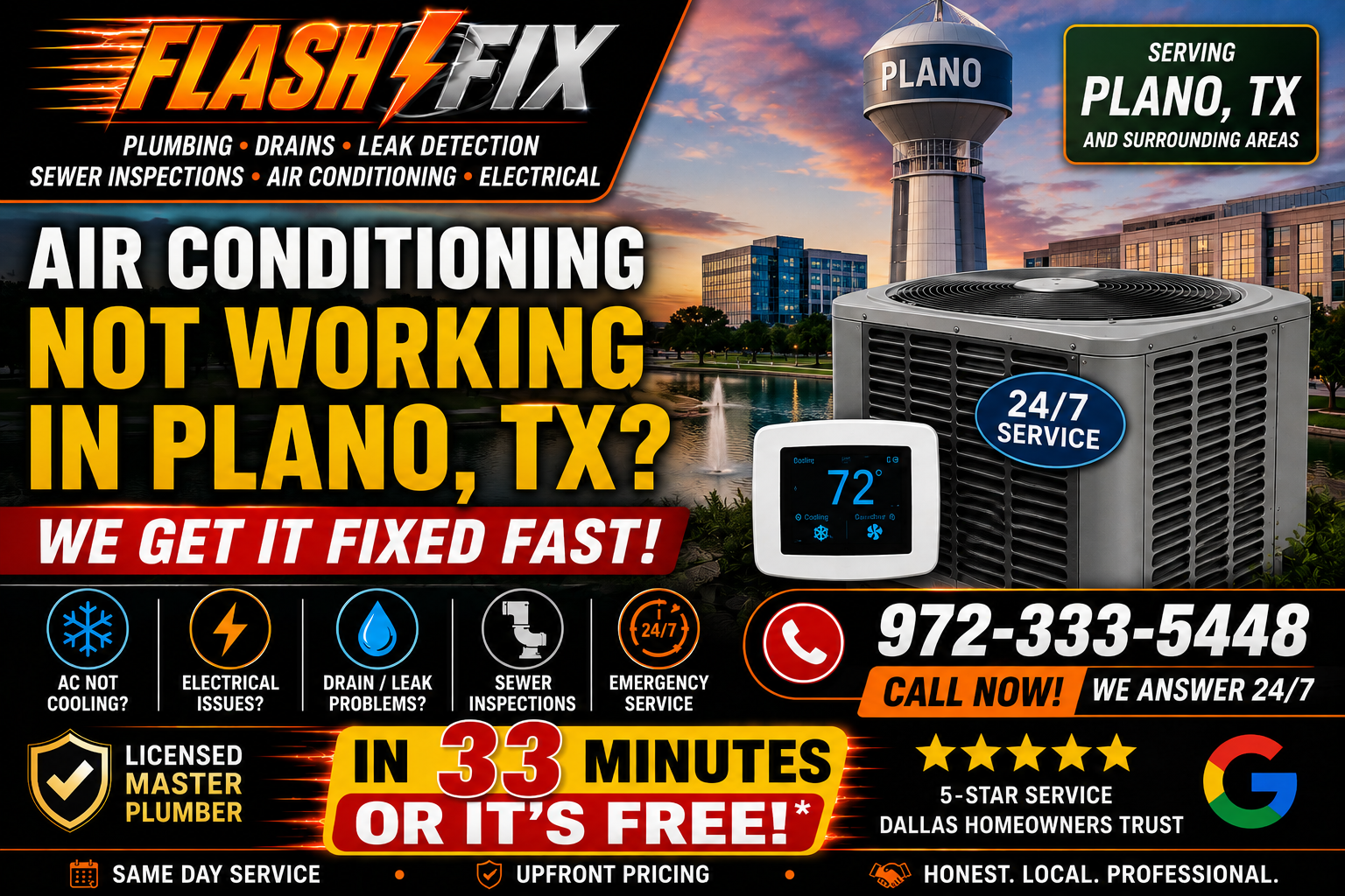 Air Conditioning Not Working Plano TX | Fast AC Repair